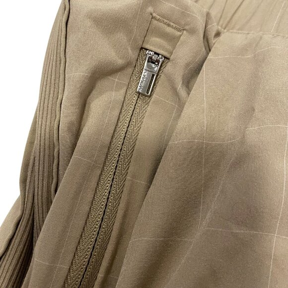 Athleta Brooklyn Textured Jogger Windowpane Silt Taupe Size 24 - Picture 8 of 10